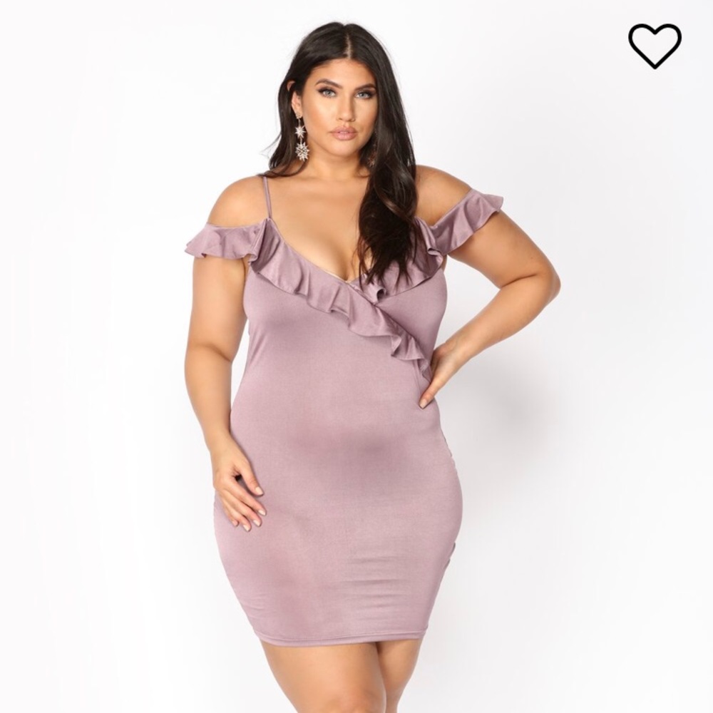 Fashion Nova Plus Size Lavender Dress